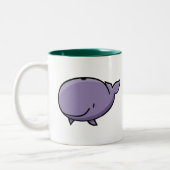 Tasse 2 Couleurs Baleine de bande dessinée (Gauche)