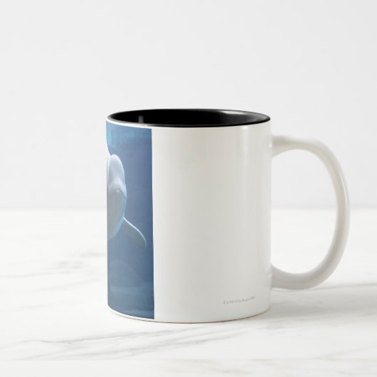 Tasse 2 Couleurs Baleine de beluga (leucas de Delphinapterus) (Droit)
