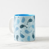 Tasse 2 Couleurs Baleines (Devant gauche)
