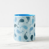 Tasse 2 Couleurs Baleines (Centre)