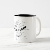 Tasse 2 Couleurs Baleines de Basse-Californie (Devant droit)