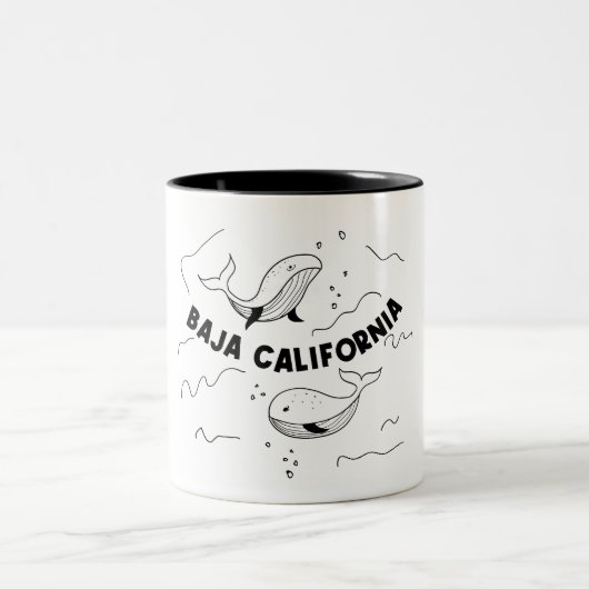 Tasse 2 Couleurs Baleines de Basse-Californie (Centre)