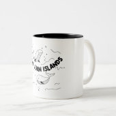 Tasse 2 Couleurs Baleines des îles San Juan (Devant droit)