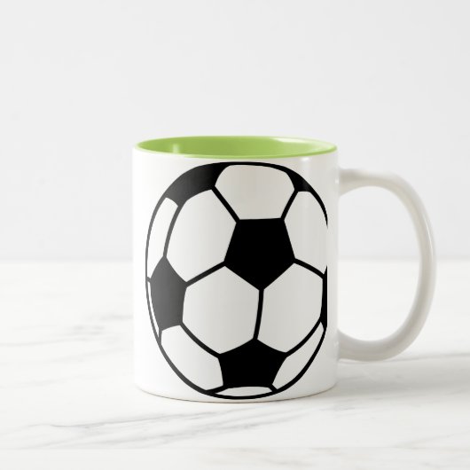 Tasse 2 Couleurs Ballon de football (Droit)
