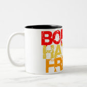 Tasse 2 Couleurs ballons arc-en-ciel. né haine libre. (Gauche)