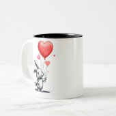 Tasse 2 Couleurs Ballons Bunny Love (Devant gauche)