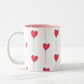 Tasse 2 Couleurs Ballons cardiaques (Gauche)