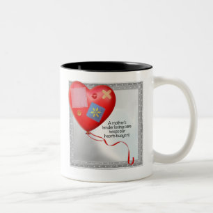 Tasse 2 Couleurs Ballons cardiaques TLC de la mère