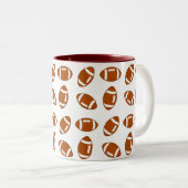 Tasse 2 Couleurs Ballons de football américain (Devant droit)