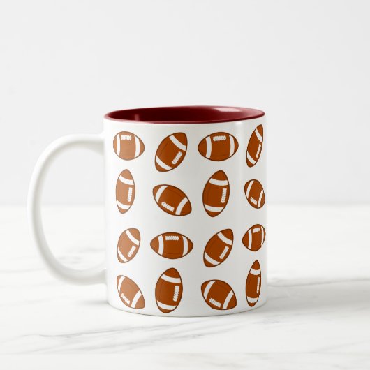 Tasse 2 Couleurs Ballons de football américain (Gauche)
