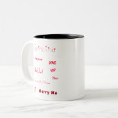 Tasse 2 Couleurs Bambina Love Citations Set Pack (Devant gauche)