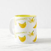 Tasse 2 Couleurs Banane jaune (Devant gauche)