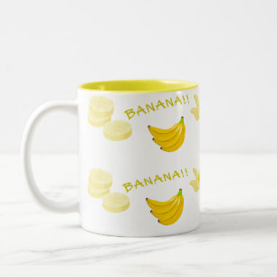 Tasse 2 Couleurs Banane jaune