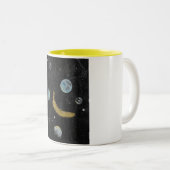 Tasse 2 Couleurs Banane spatiale (Devant droit)