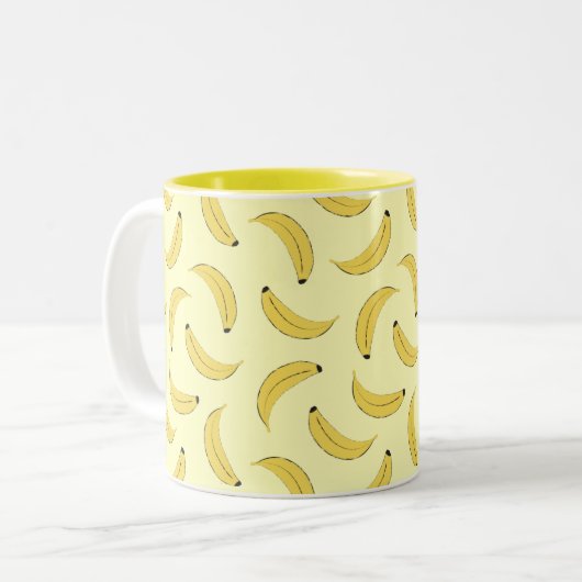 Tasse 2 Couleurs Bananes (Devant gauche)