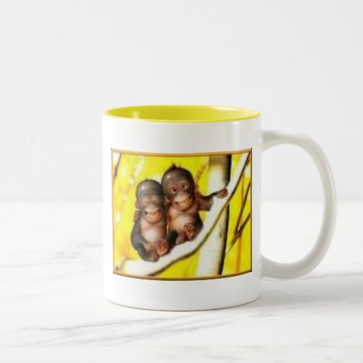 Tasse 2 Couleurs Bananes allantes (Droit)