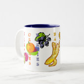 Tasse 2 Couleurs Bananes de fruits (Devant gauche)