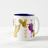 Tasse 2 Couleurs Bananes de fruits (Devant droit)