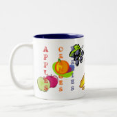 Tasse 2 Couleurs Bananes de fruits (Gauche)