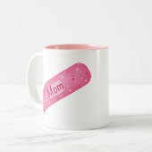 Tasse 2 Couleurs band-aid mom (Devant gauche)