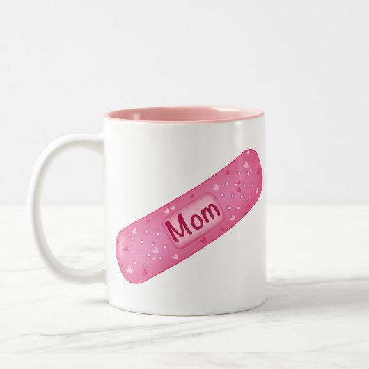 Tasse 2 Couleurs band-aid mom (Gauche)