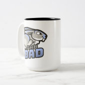 Tasse 2 Couleurs Bande de lapin (Devant gauche)