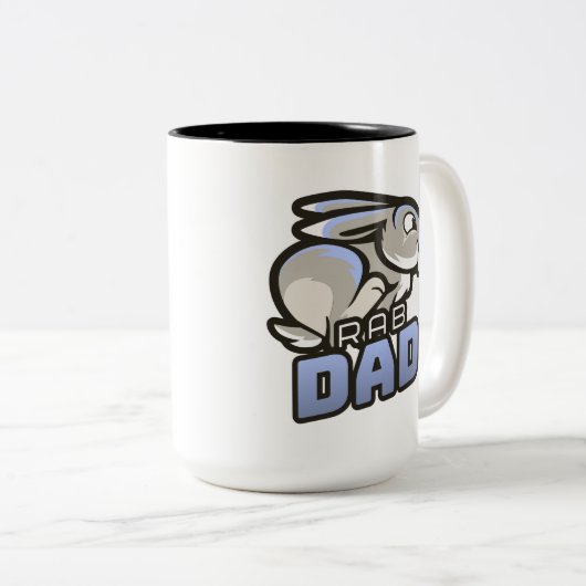 Tasse 2 Couleurs Bande de lapin (Devant droit)