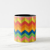 Tasse 2 Couleurs bande de zigzag (Centre)