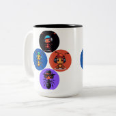 Tasse 2 Couleurs bande dessinée (Devant gauche)