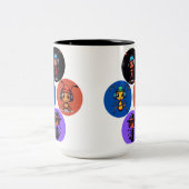 Tasse 2 Couleurs bande dessinée (Centre)