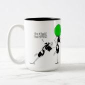 Tasse 2 Couleurs Bande dessinée bachkire mignonne de cheval (Gauche)