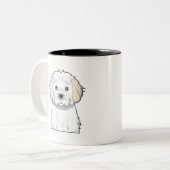 Tasse 2 Couleurs Bande dessinée de Cavachon (Devant gauche)