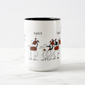 Tasse 2 Couleurs Bande dessinée drôle de cheval d'expression (Centre)