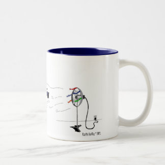 Tasse 2 Couleurs Bande dessinée drôle de super héros de cheval