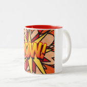 Tasse 2 Couleurs Bande dessinée Pop Art POW! (Devant droit)