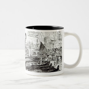 Tasse 2 Couleurs Bande dessinée satirique au sujet de la compagnie