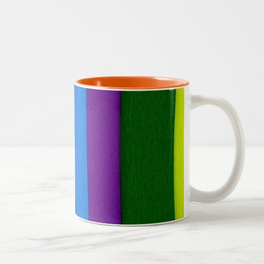 Tasse 2 Couleurs Bandes lumineuses arc-en-ciel (Droit)