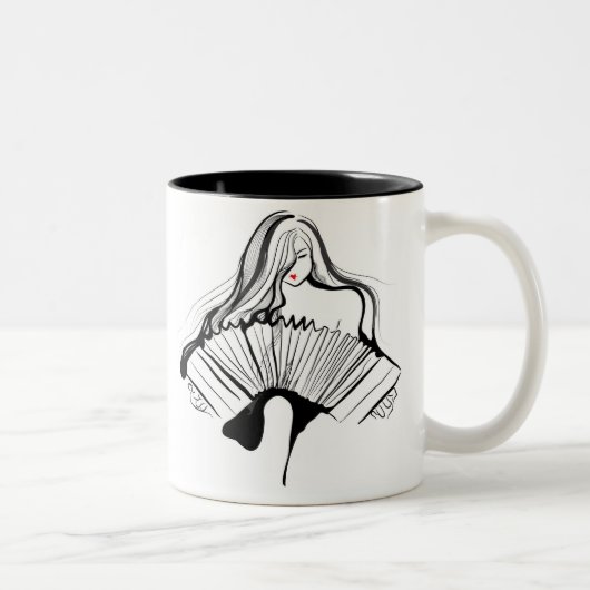 Tasse 2 Couleurs Bandoneon sensuel (Droit)