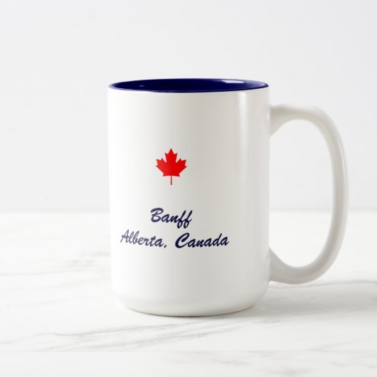 Tasse 2 Couleurs Banff (Alberta) (Droit)