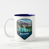 Tasse 2 Couleurs Banff National Park Shield (Gauche)