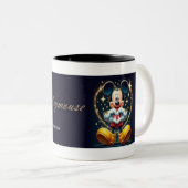 Tasse 2 Couleurs bannière DJ Mickeymouse (Devant droit)