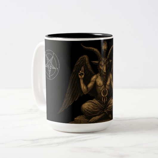 Tasse 2 Couleurs Baphomet (Devant gauche)