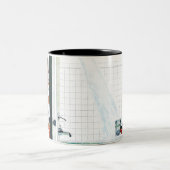 Tasse 2 Couleurs Baquet de débordement (Centre)