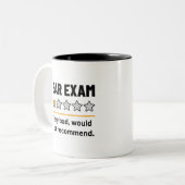 Tasse 2 Couleurs Bar Exam Funny 1 Étoiles Très Mauvais Recommandé (Devant gauche)