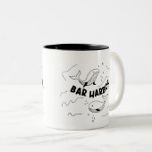Tasse 2 Couleurs Bar Harbor Maine Whales (Devant droit)