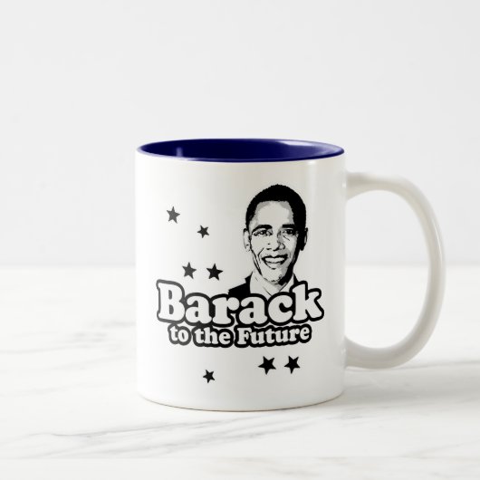 Tasse 2 Couleurs Barack au futur T-shirt (Droit)