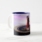 Tasse 2 Couleurs Barack et Michelle Obama (Devant gauche)