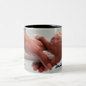 Tasse 2 Couleurs Barack & Michele Les mains d'Obama (Centre)