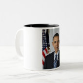 Tasse 2 Couleurs Barack Obama (Devant gauche)