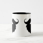 Tasse 2 Couleurs Barbe drôle cool (Centre)